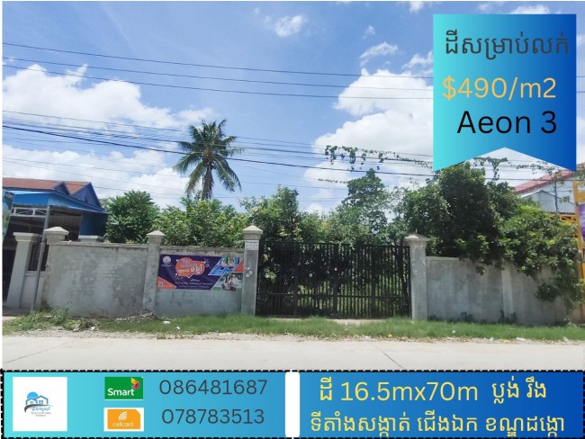 ដី សម្រាប់លក់ /Land for Sale